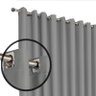 cortina quarto Janela 2,70 x 1,50 apartamento Turin cinza - 3
