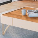Ver imagem 5 de Painel para Tv 85 Pol Zurick e Mesa de Centro Harmony B01 Cinamomo Off White
