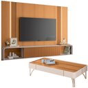 Ver imagem 1 de Painel para Tv 85 Pol Zurick e Mesa de Centro Harmony B01 Cinamomo Off White