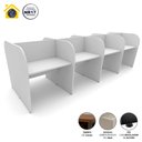 Ver imagem 4 de Espaço de Trabalho Escritório para 8 Pessoas 3,72m Cinza F5 Cor:cinza