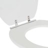 Tampa Vaso Sanitário Convencional Oval MDF Laqueado Branco - 4