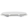 Tampa Vaso Sanitário Convencional Oval MDF Laqueado Branco - 3