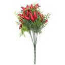 Ver imagem 2 de Kit 4 Ramos Artificial Planta Arranjo Pimenta Decoração 45cm