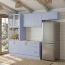 Ver imagem 1 de Cozinha Modulada 5 Peças 2 Aéreos 2 Balcões sem Tampo 1 Cristaleira Marselha Cabecasa Madeiraoriginals