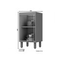 Ver imagem 2 de Bancada Ilha Cozinha Balcão Gourmet Connect C/ 3 Portas 145cm - Henn Duna/cristal - Henn