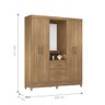 Conjunto Quarto Guarda Roupa e Comoda Arezzo Amendola - 4