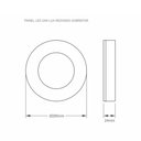 Ver imagem 3 de Painel Led 24w Redondo Sobrepor - Taschibra 3000k (amarela)