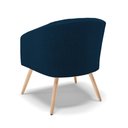 Ver imagem 7 de Poltrona Decorativa Pé Palito Natural Stella Bouclê Azul D03 - D'rossi