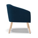 Ver imagem 6 de Poltrona Decorativa Pé Palito Natural Stella Bouclê Azul D03 - D'rossi