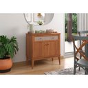 Ver imagem 2 de Balcão de Madeira Maciça 2 Portas e 1 Gaveta Viena Amêndoa