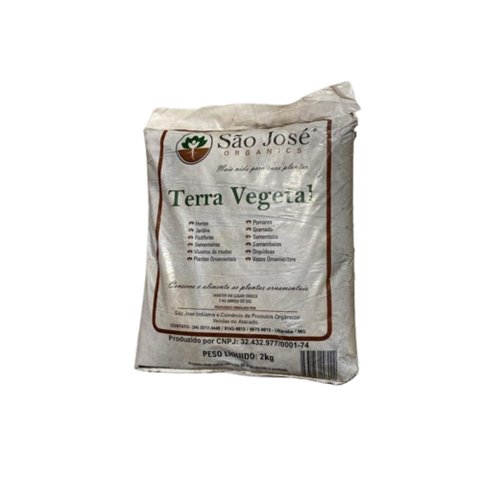 Terra Vegetal São José 2kg Jardinagem Solo Adubo Orgânico Plantio