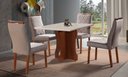 Ver imagem 1 de Sala de Jantar Completa com 4 Cadeiras Mdf Laminado 1,20x1,20m - Bella - Art Salas