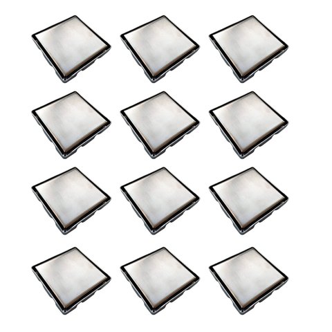 Ralo Oculto 15x15 Invisivel Inox Kit 12 Unidades Banheiro Lavabo Anti Odor Lavanderia Cozinha Seguro
