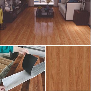 Piso Vinilico Autocolante Madeira Régua Adesiva Caixa 7m² - Cedro Arana - Imitação Madeira