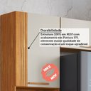Ver imagem 5 de Cozinha Modulada Compacta 100% MDF 2 Peças 3 Portas Viena Espresso Móveis Bege/Canela/Off White