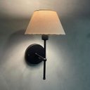 Ver imagem 4 de Kit 2 Arandelas de Parede Clássica com Interruptor e Cúpula Preta Ref 16 Decoração Casa Sala Quarto