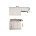 Ver imagem 6 de Kit Modulado 3 Peças Bella C3P24 Nogal/Cinza Carraro