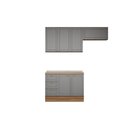 Ver imagem 3 de Kit Modulado 3 Peças Bella C3P24 Nogal/Cinza Carraro