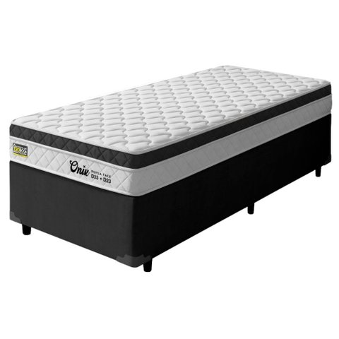 Cama Box Solteiro Espuma Ortopédica Onix D33 88x188x58cm Hellen - Suporta até 120 kg