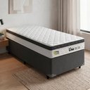 Ver imagem 2 de Cama Box Solteiro Espuma Ortopédica Onix D33 88x188x58cm Hellen - Suporta até 120 kg