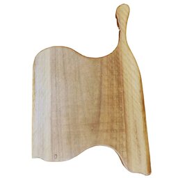 Tábua Churrasco Madeira Ipê Formato Único 53cm com Kit Churrasco - 2