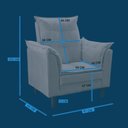 Ver imagem 4 de Poltrona Amamentação + Mini Puff Opala Tecido Suede Rosa - Fri Varejo