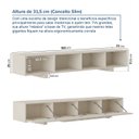 Ver imagem 4 de Rack para TV até 75 Polegadas 180cm Portas Ripadas Aruá CabeCasa MadeiraOriginals