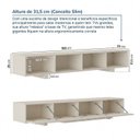 Ver imagem 4 de Rack Ripado para TV até 75 Polegadas Planejado 180cm Aruá CabeCasa MadeiraOriginals Branco/Off-White