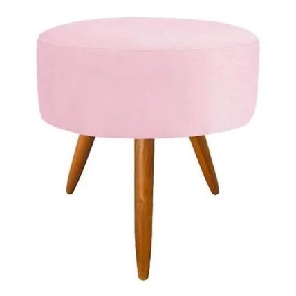 Puff Lavinia Redondo Suede Rosa Holy Shop - 1