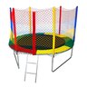 Cama Elástica Pula Pula 2,44 Fechamento Ziper Colorida 100% Nacional Suporta até 270kg - 2