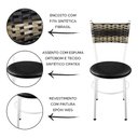 Ver imagem 2 de 2 Cadeiras Brancas para Cozinha Viena Cappuccino Premium:Preto