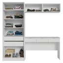Ver imagem 5 de Conjunto Quarto 1 Penteadeira 2 Aéreos 1 Guarda-Roupa 2 Portas Neo Branco Madesa