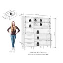 Ver imagem 4 de Kit de Armários para Cozinha MDP 6 Portas 3 Gavetas Yescasa Marrom/Cinamomo/Preto Catedral