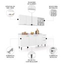 Ver imagem 3 de Armário de Cozinha com Tampo Cp10 180cm Pérola Branco Z34 - Mpozenato