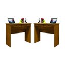 Ver imagem 1 de Escrivaninha Retangular Conjunto 2 Saturno Freijo 2 Gavetas MDF-MDP 90cm EJ Móveis