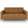 Sofá 2 Lugares Sala Living Industrial 160cm Senna K01 Couríssimo Whisky - Lyam Decor - 3