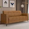 Sofá 2 Lugares Sala Living Industrial 160cm Senna K01 Couríssimo Whisky - Lyam Decor - 2