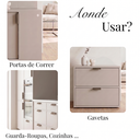 Ver imagem 5 de Kit 5 Puxador Porta Gavet Móveis Cozinha Drop Alumínio 125mm - Ouro Envelhecido