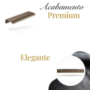 Ver imagem 2 de Kit 5 Puxador Porta Gavet Móveis Cozinha Drop Alumínio 125mm - Ouro Envelhecido
