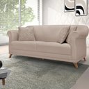 Ver imagem 5 de Sofa 2 Lugares Retro Polo 180cm com Almofada Linho Areia Ezz Areia
