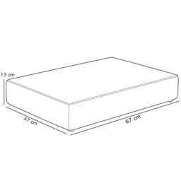 Puff Pet Cama Estofada para Cachorro Marley L02 Suede Cinza - Inoviza - 5
