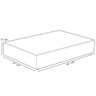 Puff Pet Cama Estofada para Cachorro Marley L02 Suede Cinza - Inoviza - 5