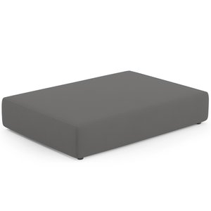 Puff Pet Cama Estofada para Cachorro Marley L02 Suede Cinza - Inoviza