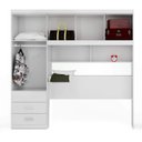 Ver imagem 3 de Kit 2x1 Guarda-Roupa Roupeiro Branco De Casal + Cabeceira com Baú Interno Espaçoso Luxo Cc