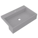 Ver imagem 1 de Cuba Pia Semi Encaixe para Banheiro Retangular 54cm XRT C08 Cinza - Mpozenato