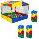 Ver imagem 1 de Kit Infantil Piscina de Bolinhas 1,50m Quadrada + 1500 Unidades Bolinhas Coloridas