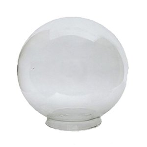 Globo de Vidro Transparente Resistente Boca 15x28