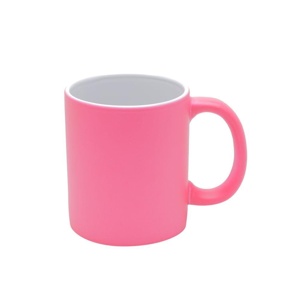 Caneca Porcelana Luminus Rosa 350Ml Chá Manhã Tarde Lyor - 1