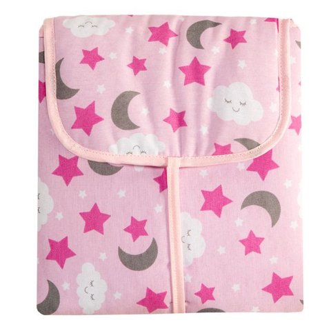Trocador Portátil C/ Bolsos Internos - Soninho Rosa