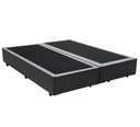 Ver imagem 1 de Cama Box Casal Bipartido King Design Sintético Cinza 138x188x40